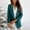 Green, variant on purcolt Women's Plus Size Casual Solid Formal Blazers Jackets Cardigan Open Front Long Sleeve Lapel Business Blazer Work Office Suit Coat Loose Outerwear