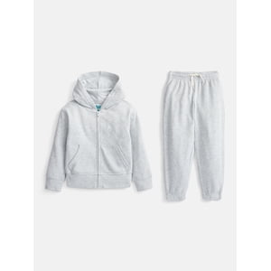 Wonder Nation Boys Full Zip Hoodie and Jogger Sweatpants