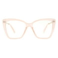 thumbnail image 2 of Womens Blue Light Blocking Glasses Square Butterfly Shape UV 400 Pink, 2 of 4