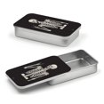 thumbnail image 1 of Estuche para hilo dental POTYHDC recargable de metal con diseño de calavera, 1 of 6