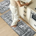 thumbnail image 5 of MeyJey Farmhouse Kitchen Rug Set of 2, Non-Slip Anti-Fatigue Waterproof Cushioned Mat for Kitchen, Dining & Laundry Room, 20"x31.5"+20"x59" Gray, 5 of 13