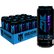 (12 Cans) Reign Total Body Fuel Energy Drink, Razzle Berry, 16 Fl Oz