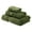 Green, variant on Egyptian Cotton 900 GSM Hotel Quality 3-Piece Towel Set, 1 Face, 1 Hand, and 1 Bath Forest Green