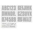 thumbnail image 3 of STIFFIE Alpha-Numeric Automotive Decal, Metallic Silver, 3", for Boats and Watercraft PWC, 3 of 8