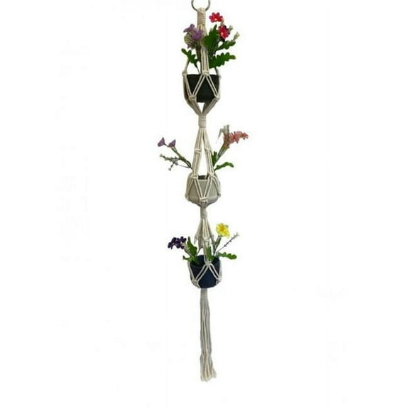 MDR Trading Inc. SC-106.54.440 3 Tier Hanging Macrame Planter