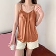 thumbnail image 2 of Playeras,Blusas y Tops,Ropa para Mujer Mujeres Negro Tank Top Camiseta sin mangas con tirantes de cuello redondo para mujer (Rose Gold, L), 2 of 4