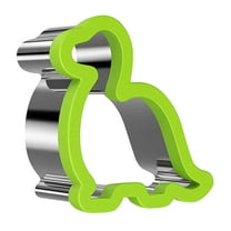 Cookie Cutters,Metal Cookie Cutters Set,Shapes Baking Set, 1PCS Flower Round Heart Star Shape Biscuit Stainless Steel Metal Molds Cutters for Kitchen Baking Halloween Christmas(Green)