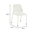thumbnail image 3 of Safco Next™ Stack Chair (Qty. 4), Stackable, White, Adult, 3 of 4