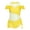 Yellow, variant on Aislor Kids Girls Sleeveless Off-Shoulder Shiny Rhinestone Leotard Modern Ballet Dancewear Size 6-16 Yellow 16