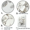 thumbnail image 3 of Designart "Tranquil Black And White Orchid I" Orchids Floater Framed Wall Decor, 3 of 5