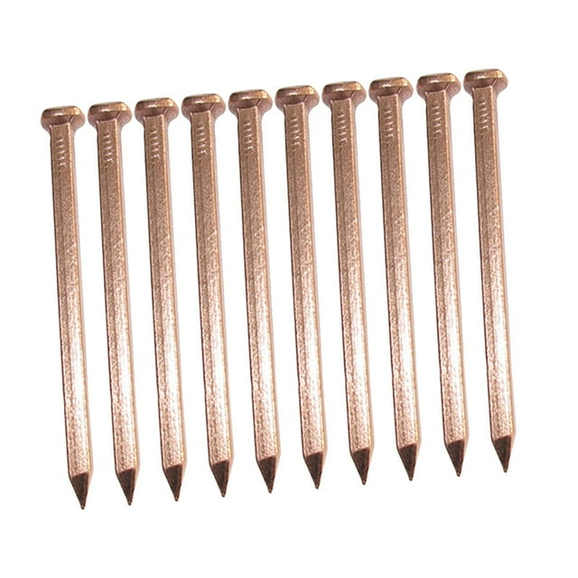 10 clavos de cobre para bricolaje, mejoras del hogar y paisajismo. 100mm