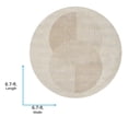thumbnail image 3 of Livabliss Area Rugs for Living Room, 7ft Round Floransa Modern Cream Round Rug, Bedroom Dining Room Home Decor Stain Resistant Carpet (6'7" x 6'7"), 3 of 7