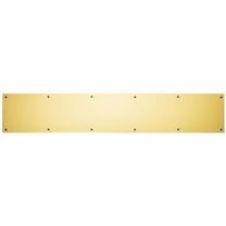 Ives 6 x 24 in. Commercial Kick Plate, Bright Brass
