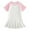 Pink, variant on Kids Girls Dresses, Round Neck New Style Short Sleeve Solid Color Princess Dress for Child Girls Green Size 1 T
