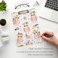 thumbnail image 5 of Coolnut Owl Clipboard, Acrylic Standard A4 Letter Size Clip Board with Low Profile Clip for Office, Classroom, Doctor, Nurse and Teacher, 12.5"x9", 5 of 7