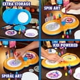 thumbnail image 3 of Crayola Spin & Spiral Art Station Deluxe, Manualidades DIY, Juguetes para niños y niñas, Regalo, Edades 5, 6, 7, 8 Crayola NA, 3 of 8