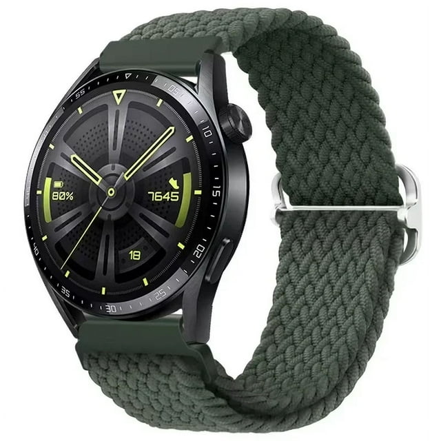 22mm Braided Solo Loop For Realme Watch S2 Smartwatch Sport Bracelet For Realme Watch 2 2 Pro 3 3 Pro S SPro Replacement Band ArmyGreen 22MM Width Band