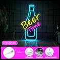 thumbnail image 6 of UPONRAY Beer Time Neon Signs, 11.8"*14.7" Dimmable & USB-Powered LED Neon Light, Stylish Wall Decor for Bar, Party, Restaurant, Living Room, Man Cave, 6 of 12