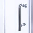 thumbnail image 5 of Lordear Adjustable Width: 30"/32"/34"/36"W*72"H Semi-Frameless Pivot Shower Door with Reversible Installation 34"x72" - Chrome, 5 of 5