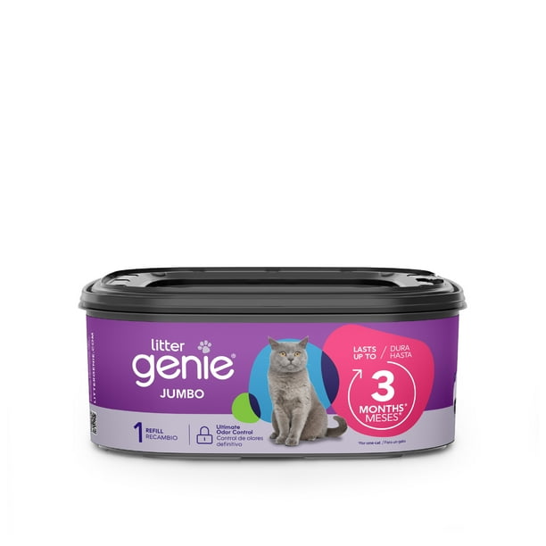 Litter Genie Cat Litter Disposable Jumbo Refill, Lasts up to 3 Months