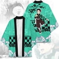 thumbnail image 4 of Kimono de Anime Nezuko Tanjirou para mujeres y hombres, chaqueta con estampado Yukata Haori, ropa tradicional japonesa, disfraz, 4 of 4