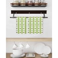 thumbnail image 3 of Saint Patrick's Day Kitchen Dish Towels for Drying Dishes Set of 4, Rainbow Clovers Green Striped Dots Waffle Weave Microfiber Hand Tea Bathroom Towels Quick Dry & Absorbent Towel 15.7x23.6, 3 of 7