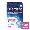 thumbnail image 1 of Efferdent Tabletas Limpiadoras de Retenedores y Dentaduras Postizas Limpieza Completa, 102 Unidades, 1 of 7