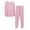 Pink, variant on Women's Thermal Underwear Long Top & Bottom Set Solid Color MM Plus Plus Size Long Underwear Wool Plus Light Velvet