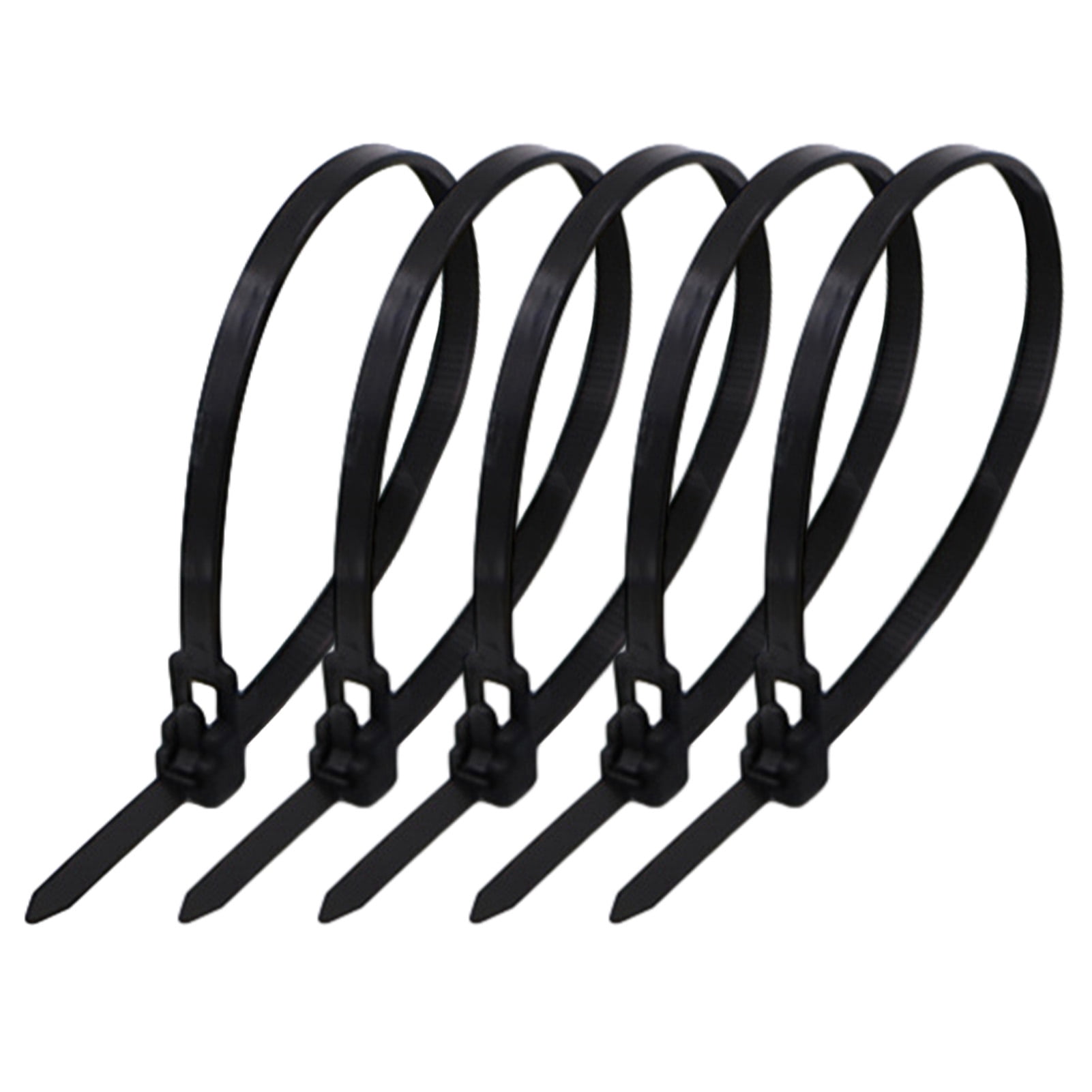 20pcs Plastic Releasable Reusable High Quality Black and White Nylon Cable Ties 