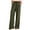 Army Green, variant on QUYUON Yoga Pants Women Solid Color Elastic Waist Cotton Linen Dressy Pants Straight Tube Casual Wide Leg Pants Women Hiking Pants Long Pant Leg Length Cargo Pant Style N-756 Army Green L