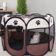 thumbnail image 2 of Yeacher Octagonal Pet Playpen Scratch Resistant Pet Playpen for Pregnant or Injured Cat Foldable Portable Pet Exercise Tents Dog Kennel House, 2 of 7