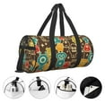 thumbnail image 5 of KLL Robot and Monsters Duffle Bag For Men Women Sport Gym Fitness Tote Travel Training Workout Basketball Football Weekender, 5 of 8