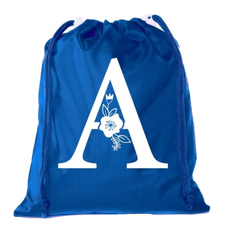 Custom Monogram Cinch Sacks Bulk Drawstring Bags Personalized Pull String