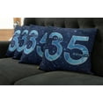 thumbnail image 5 of Ambesonne Blue Throw Pillow Cover 4 Pack, Thirthy 5 Modern, 20", Dark Blue Pale Blue, 5 of 5