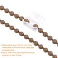 thumbnail image 4 of Unique Bargains 4.5mmx9m 2 Connecteurs Chaîne Boule d'Ombrage Brun Foncé, 4 of 6