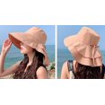 thumbnail image 4 of LinYooLi Chapeau de Protection Solaire Extérieur pour Femmes, Pliable, Large Bord, Queue de Cheval, Seau pour Cyclisme, Randonnée, 4 of 5