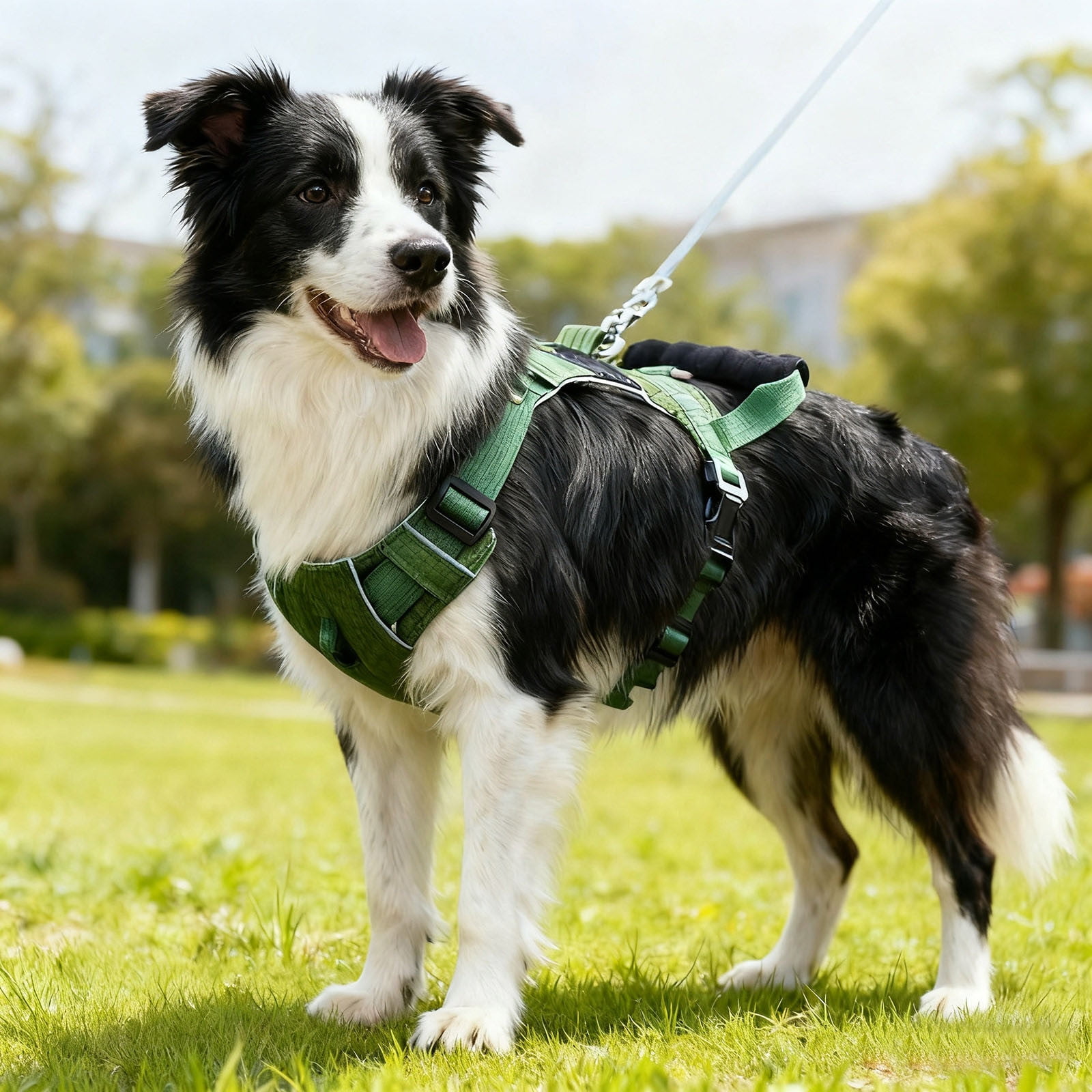 Dog Harness with Handle, Reflective No Pull Vest Harness for Small Medium Large Dogs, Easy Walk Puppy Harness with Padded Front, Adjustable Pet Safety Harness for Outdoor