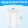 thumbnail image 2 of Qissep Shower Filter Replacement Cartridge, 4 Pack 25 Stage Shower Filter For Hard Water, Removes Chlorine & Impurities,Soothes Sensitive Dry Skin & Scalp,Fits Most Shower Heads, 2 of 7