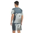 thumbnail image 2 of joogoo Men's Pajama Set Bear in Winter V-Neck Pj Shorts Set 2 Piece Loungewear Sleepwear XXL, 2 of 7