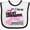 White and Black, variant on Inktastic I Love My Great Grandma Breast Cancer Awareness Hope, Support, Love Boys or Girls Baby Bib