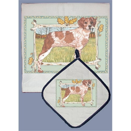 Pipsqueak Productions DP999 Dish Towel and Pot Holder Set - Brittany