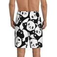 thumbnail image 3 of Easygdp Seamless Pattern Cute Panda Men's Short Pajama Pants, Sleep Shorts, Household Pants, Casual Pants with Pockets - Medium, 3 of 9
