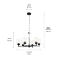 thumbnail image 4 of Kichler Lighting - Winslow - 6 Light Large Chandelier In Industrial Style-16.5, 4 of 9