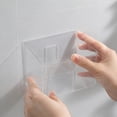 thumbnail image 6 of Dongrere Wall Mount Clear Plastic Utensil Holder, Kitchen Cutlery Organizer for Fork Spoon Knife, Transparent Caddy for Cabinet Door Pantry, L Size, 6 of 7