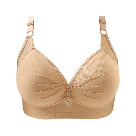 

BIZIZA Women Adjustable Straps Bra Bralette Push Up Full Coverage Support 18 Hour Complexion 40