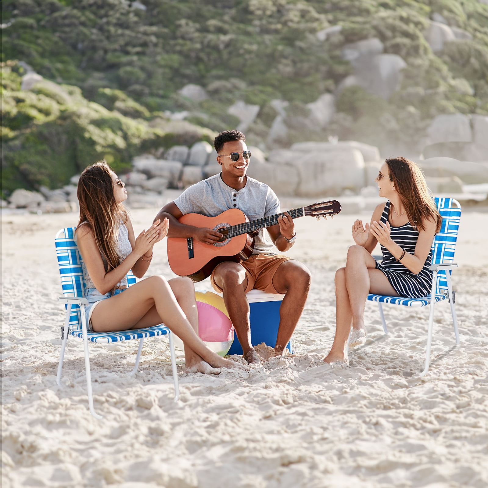 テーブル・チェア・ハンモック PFS LAWN CHAIR - LOW BACK BEACH CHAIR LAWN CHAIR - LOW BACK BEACH CHAIR | Metal Products,Chair