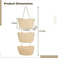 thumbnail image 2 of LEEYNEER 3 Tier Hanging Baskets  Hanging Fruit Baskets  Over The Door Hanging Baskets Large Wall Basket  Storage Organizer Basket for Nursery Living Room Bedroom Kitchen, 2 of 7