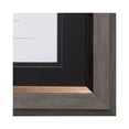 thumbnail image 2 of 2-Tone 11 x 14 Document Frame 8 1/2 x 11 Insert, Gray/Gold Frame, Black Mat, 2 of 2