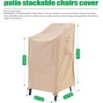 thumbnail image 2 of F&J Outdoors Premium Waterproof Outdoor Patio Chair Cover - 27"W x 37"D x 47"H, 2 of 7