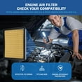 thumbnail image 6 of 2PCS Engine Air Filter Accessories Compatible with 2022-2026 Toyota Tundra 3.4L / 2023-2026 Sequoia 3.4L Air Filter Automotive Replacement for 17801F4010, 6 of 7